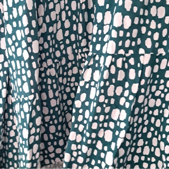 28W Eloquii “Shower of Hail” Swingy Dress with Double Tier Hem - Picture 10 of 17